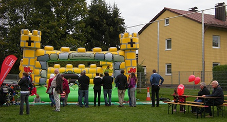 Dosenwerfen, Ballonflug, Feuerlschen